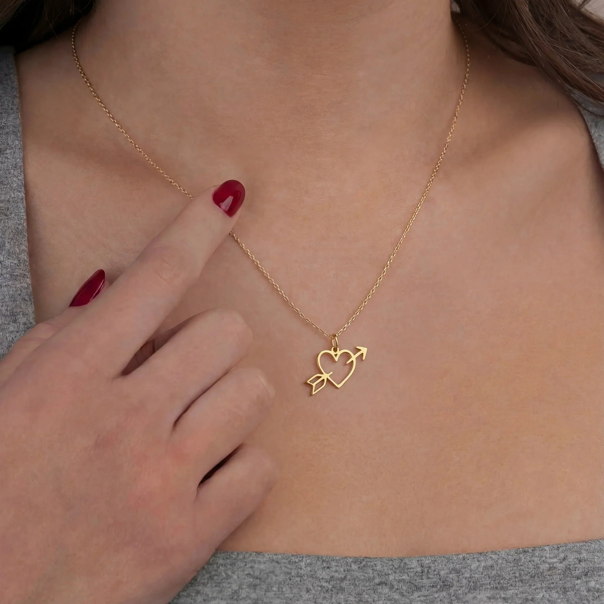 Collar Corazón Flecha
