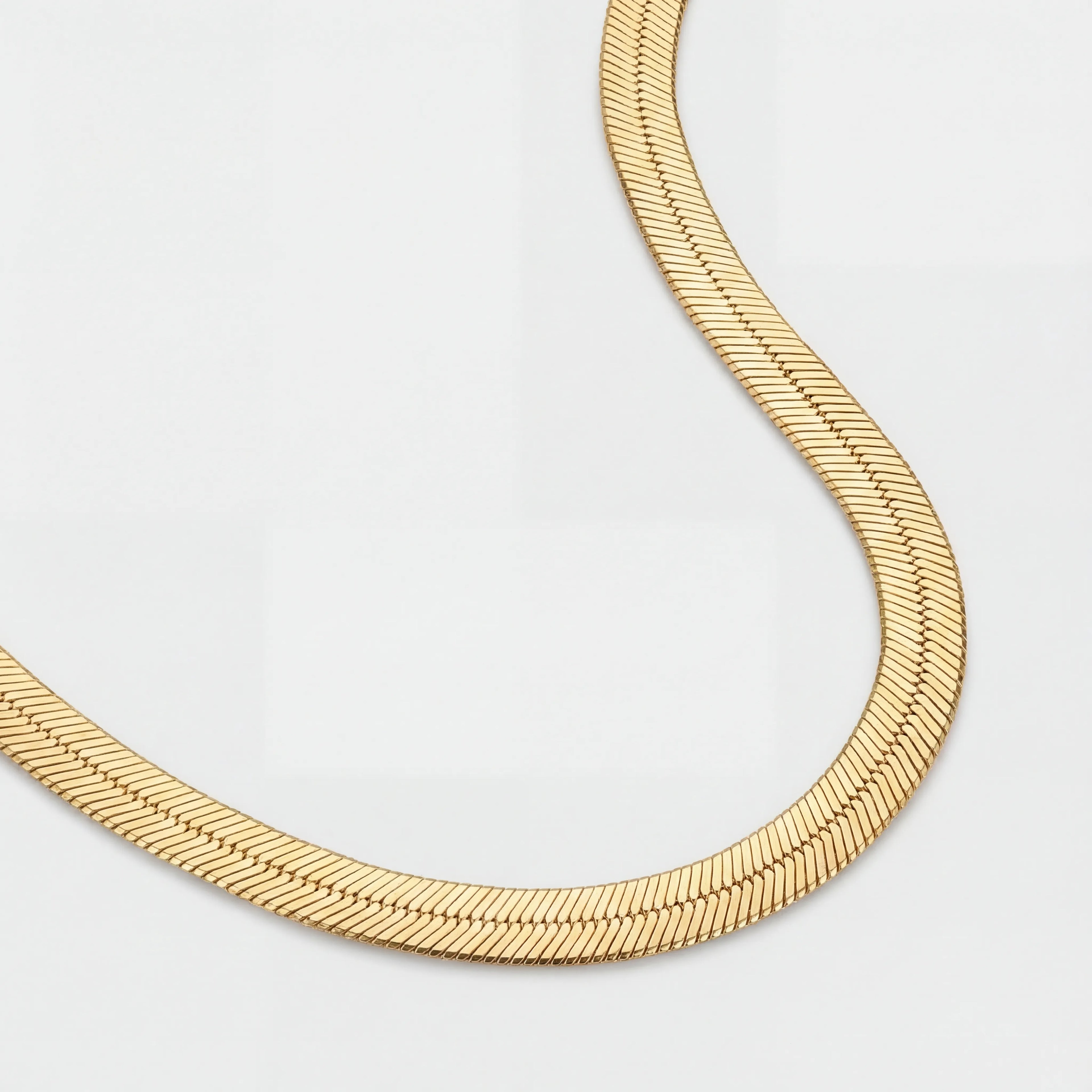 Herringbone Necklace - Sterling Silver