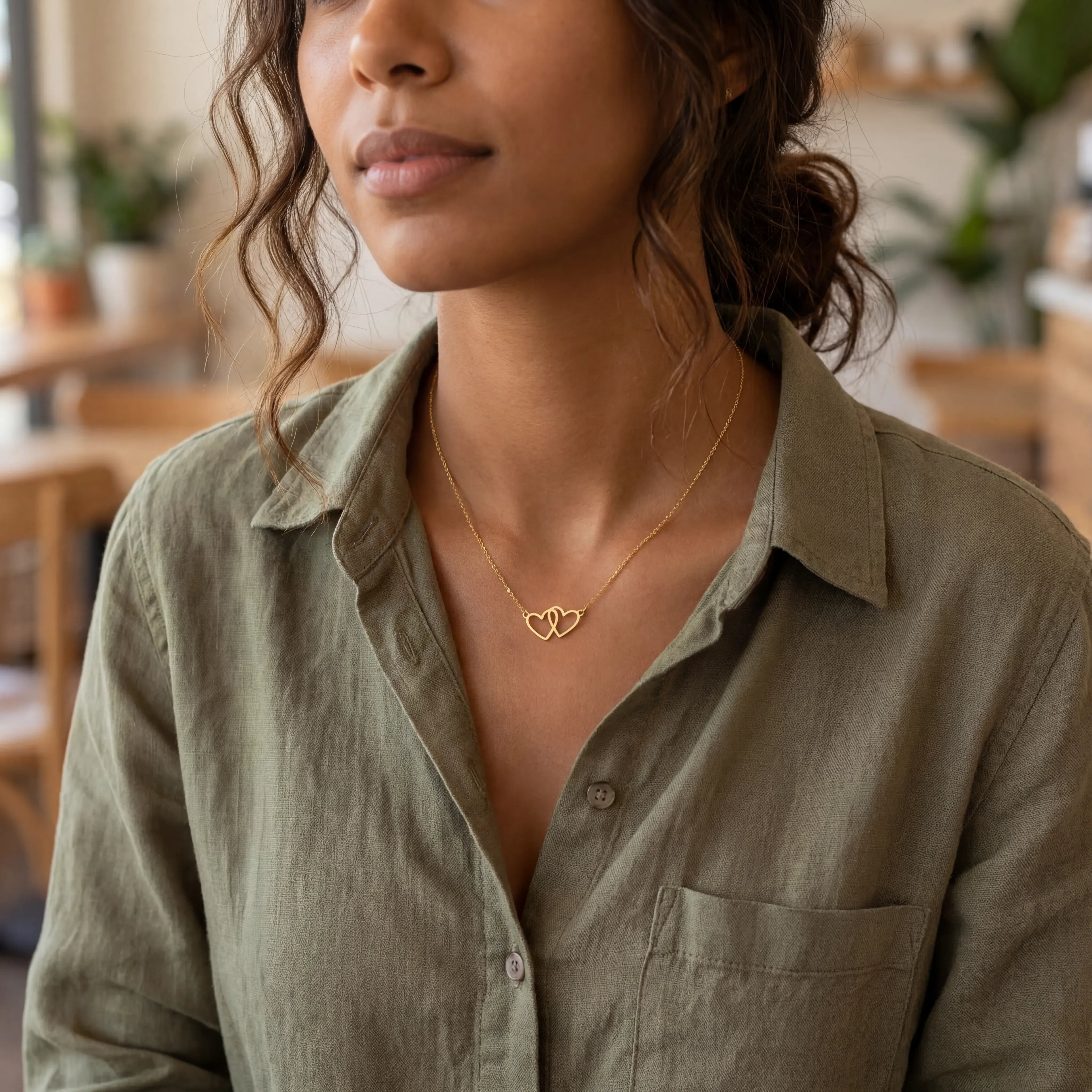 Infinity Heart Pendant Necklace