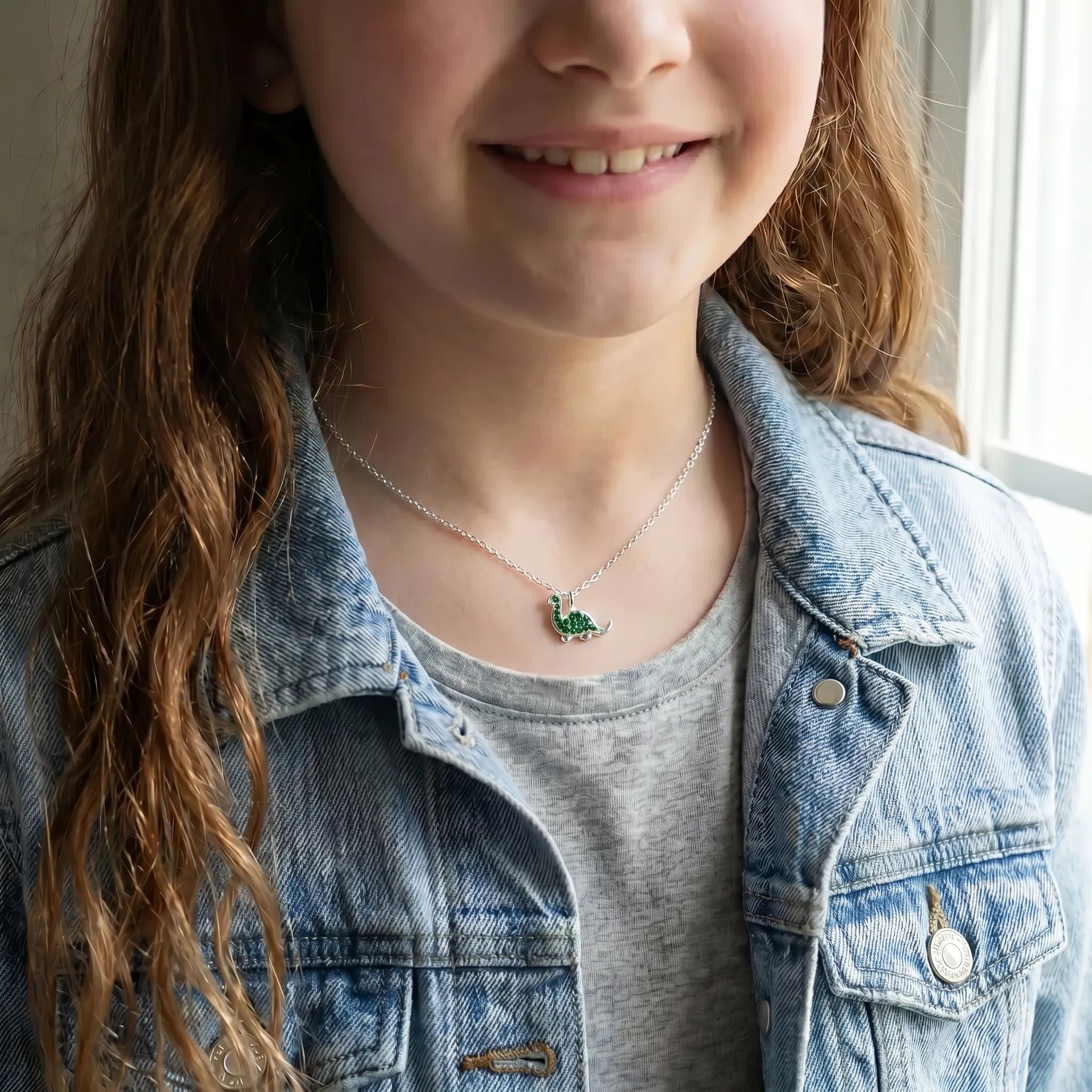 Collar de dinosaurio para niños