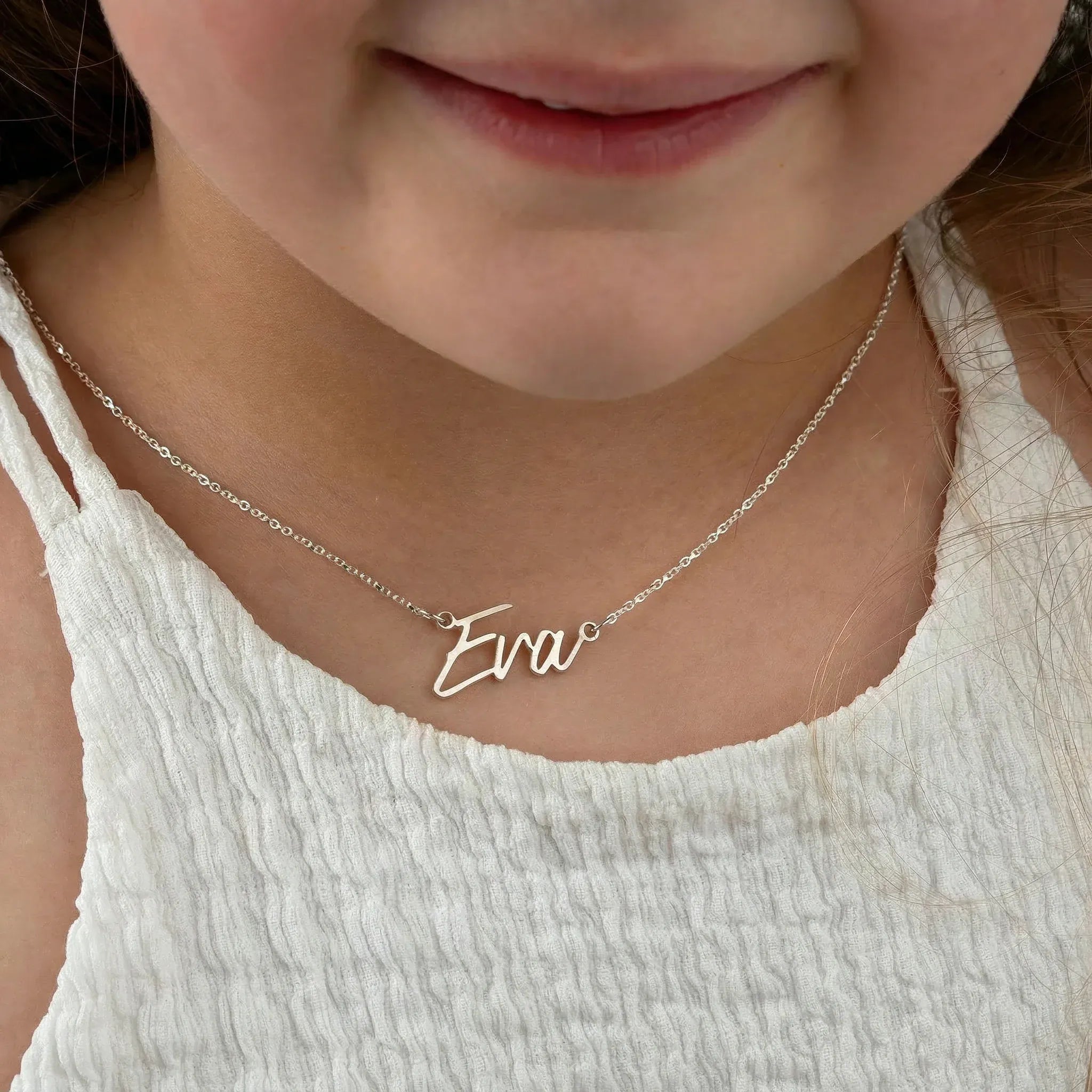 Kids Name Necklace - Vermeil / Style 2