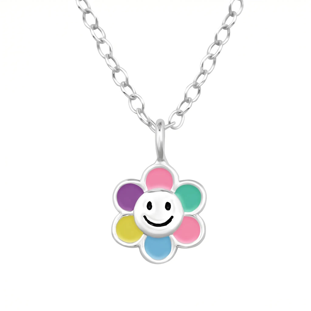 Kids Smiley Flower Necklace