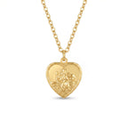Large St Christopher Heart Necklace