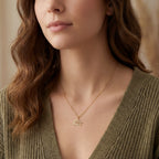 Lotus Flower Necklace - 18ct Gold / Style 3