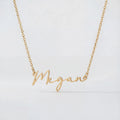 Megan Name Necklace - 18ct Gold / Style 2