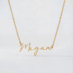 Megan Name Necklace - Solid Silver / Style 3