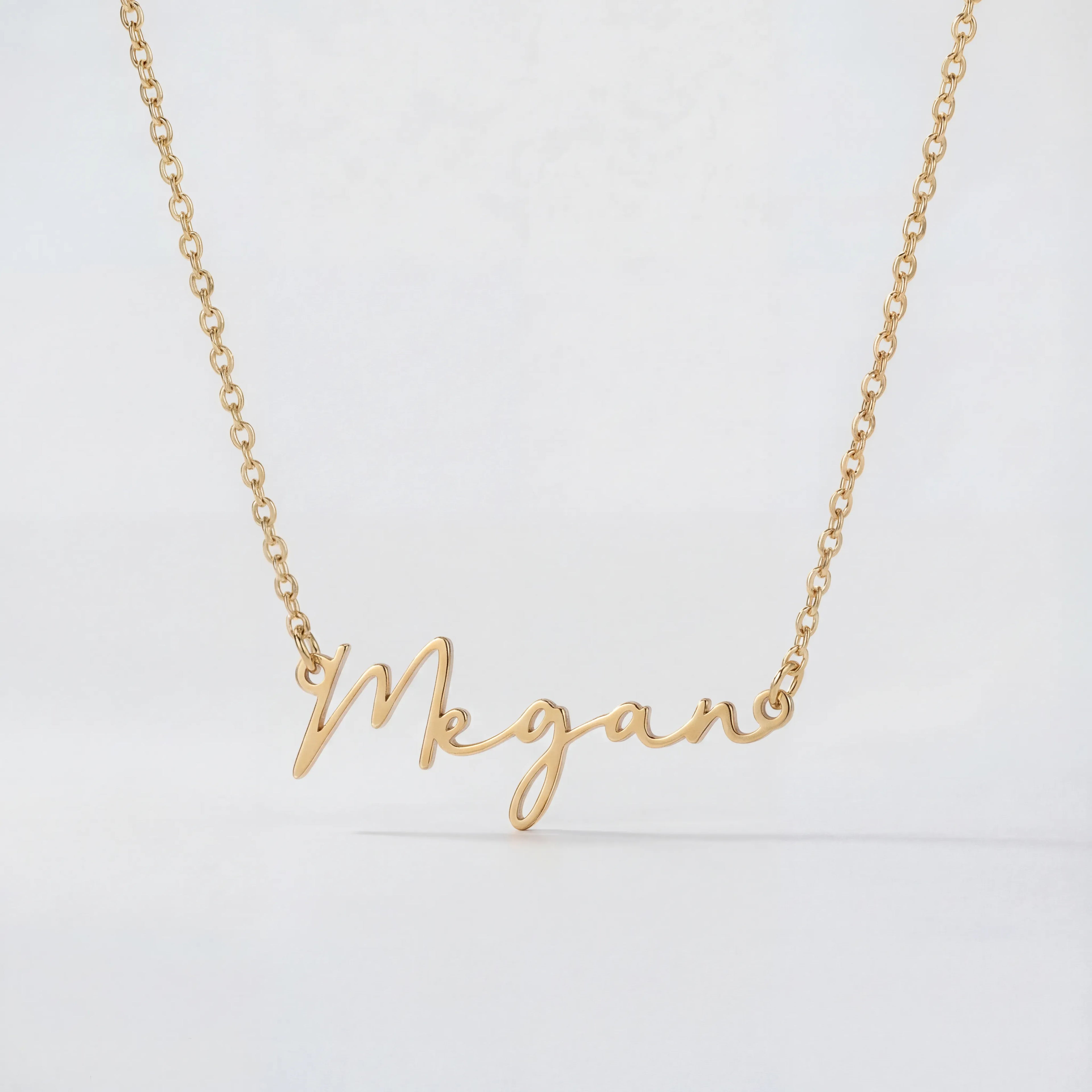 Megan Name Necklace - Sterling Silver / Style 3