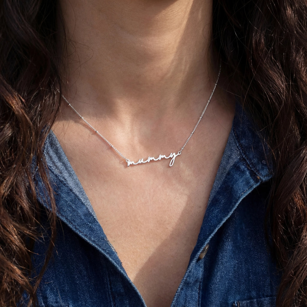 Mummy Necklace - Solid Silver / Style 3