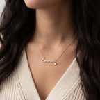 Name Necklace & Charm - Solid Silver / Style 2