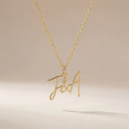 Personalised Double Letter Initial Necklace - Sterling Silver / Style 3