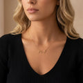 Personalised Mrs Necklace - 18ct Gold / Style 1