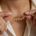 Personalised Name With Joined Heart Necklace