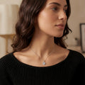 St Christopher Heart Necklace - Sterling Silver / Style 1