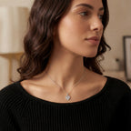 St Christopher Heart Necklace - Sterling Silver / Style 1