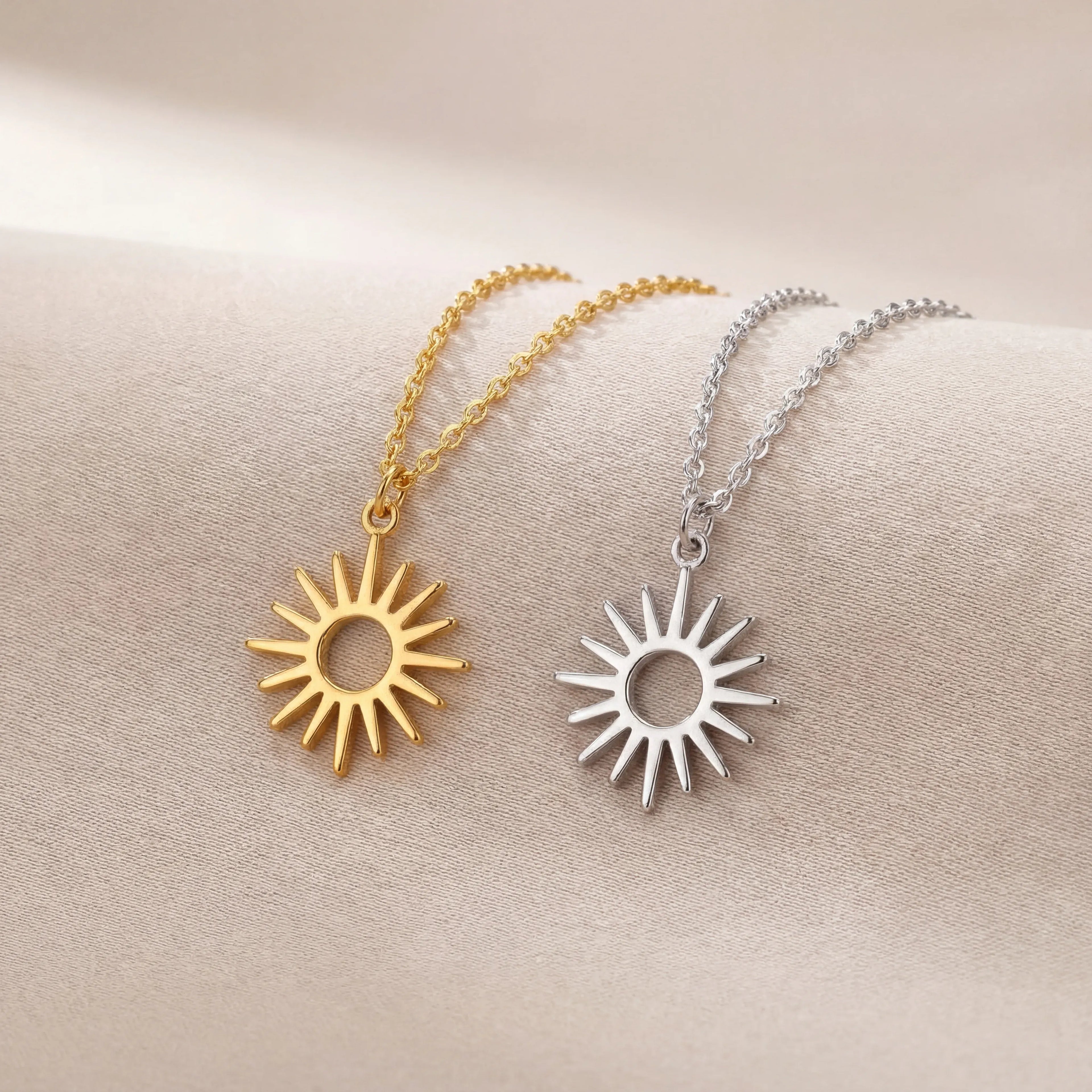 Sun Necklace - Sterling Silver / Style 1