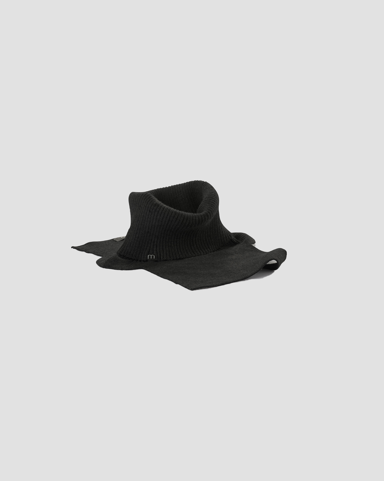 Jersey de cuello vuelto minimo negro hombre