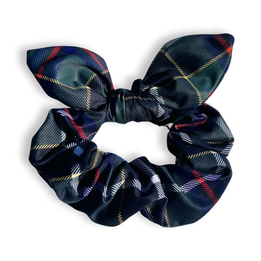 Scrunchie with Bow - Cornish Hunting Tartan