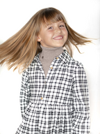 Jersey de cuello vuelto minimo marrón niño edición Serbal