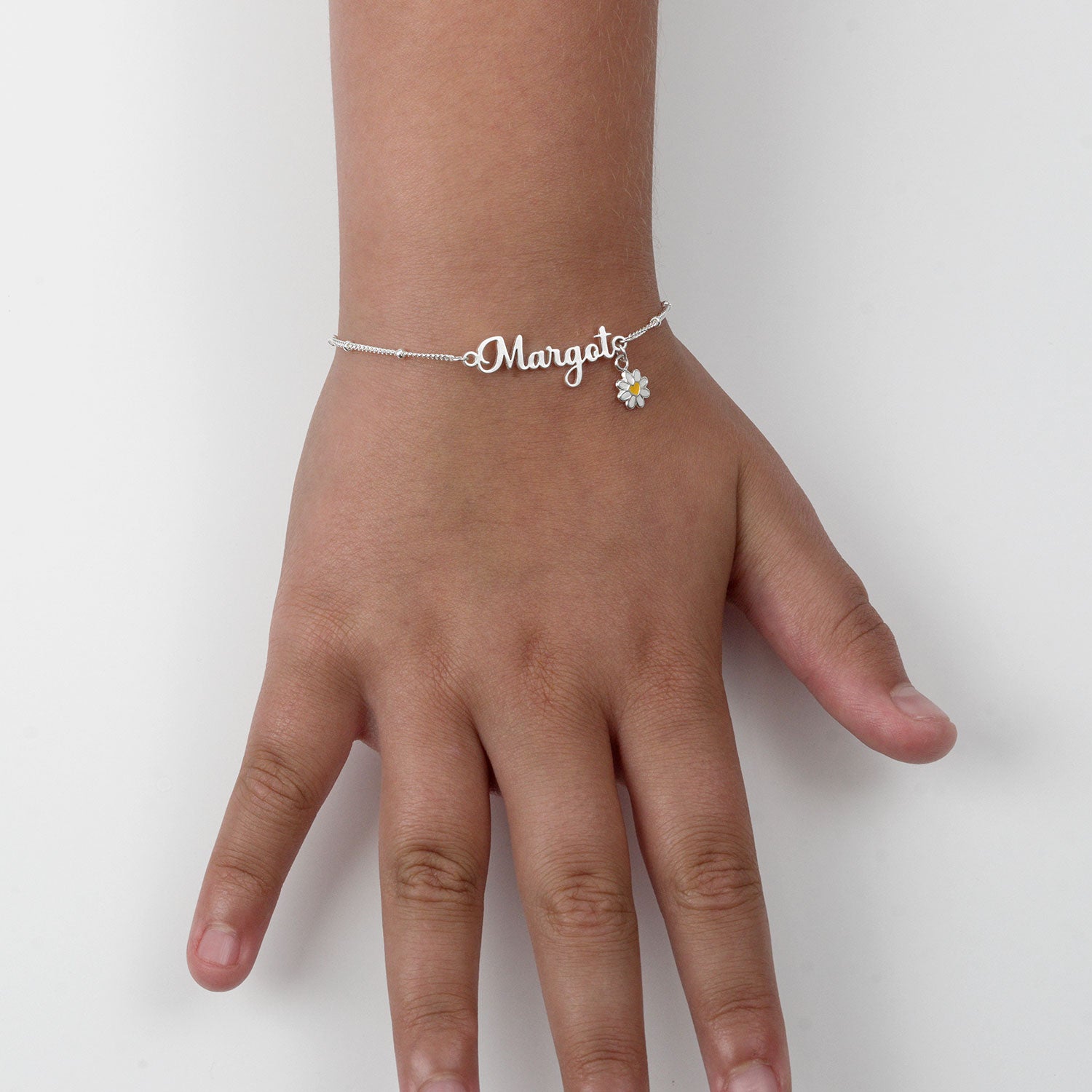 Personalised Kids Bracelet - 18ct Gold / Style 2