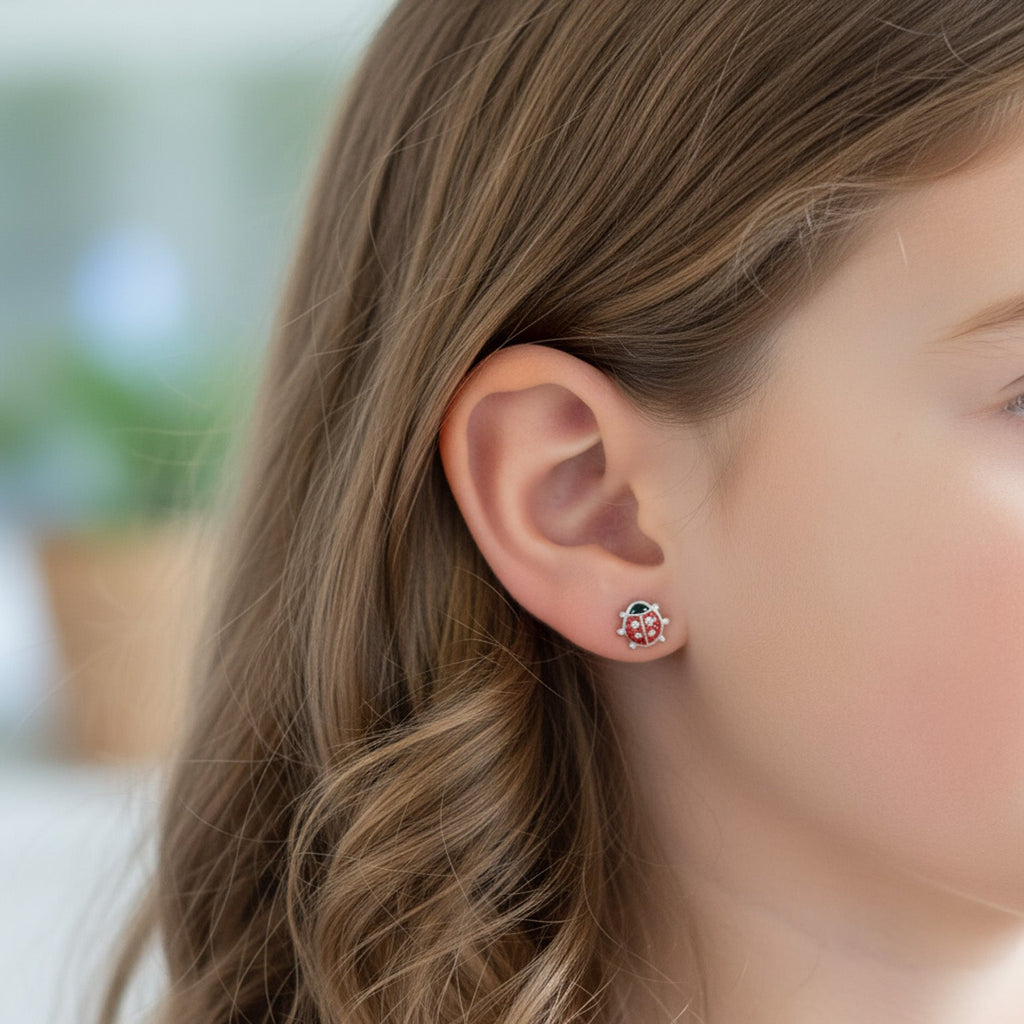 Kids Ladybird Stud Earrings