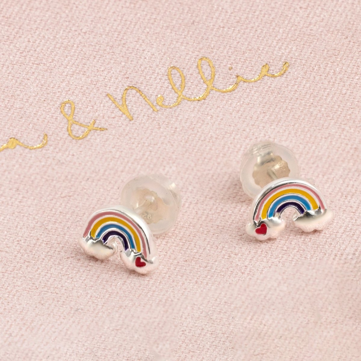 Kids Rainbow Stud Earrings