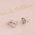 Kids Smiley Flower Stud Earrings