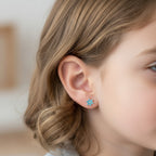 Kids Snowflake Stud Earrings