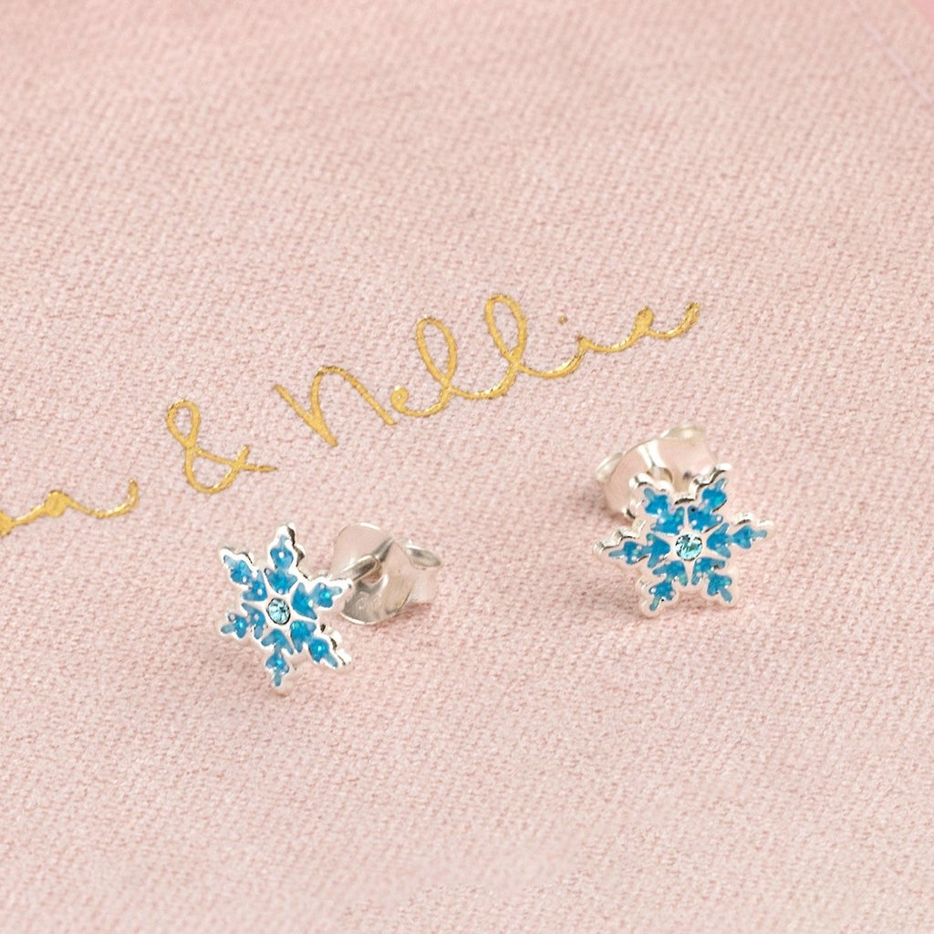 Kids Snowflake Stud Earrings