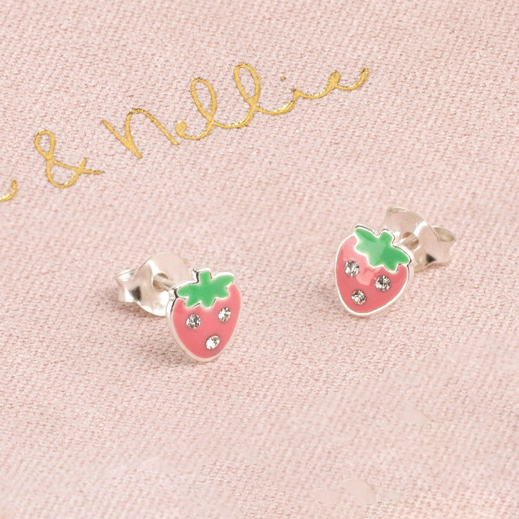 Kids Strawberry Stud Earrings