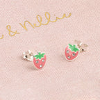 Kids Strawberry Stud Earrings