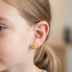 Kids Sunflower Stud Earrings