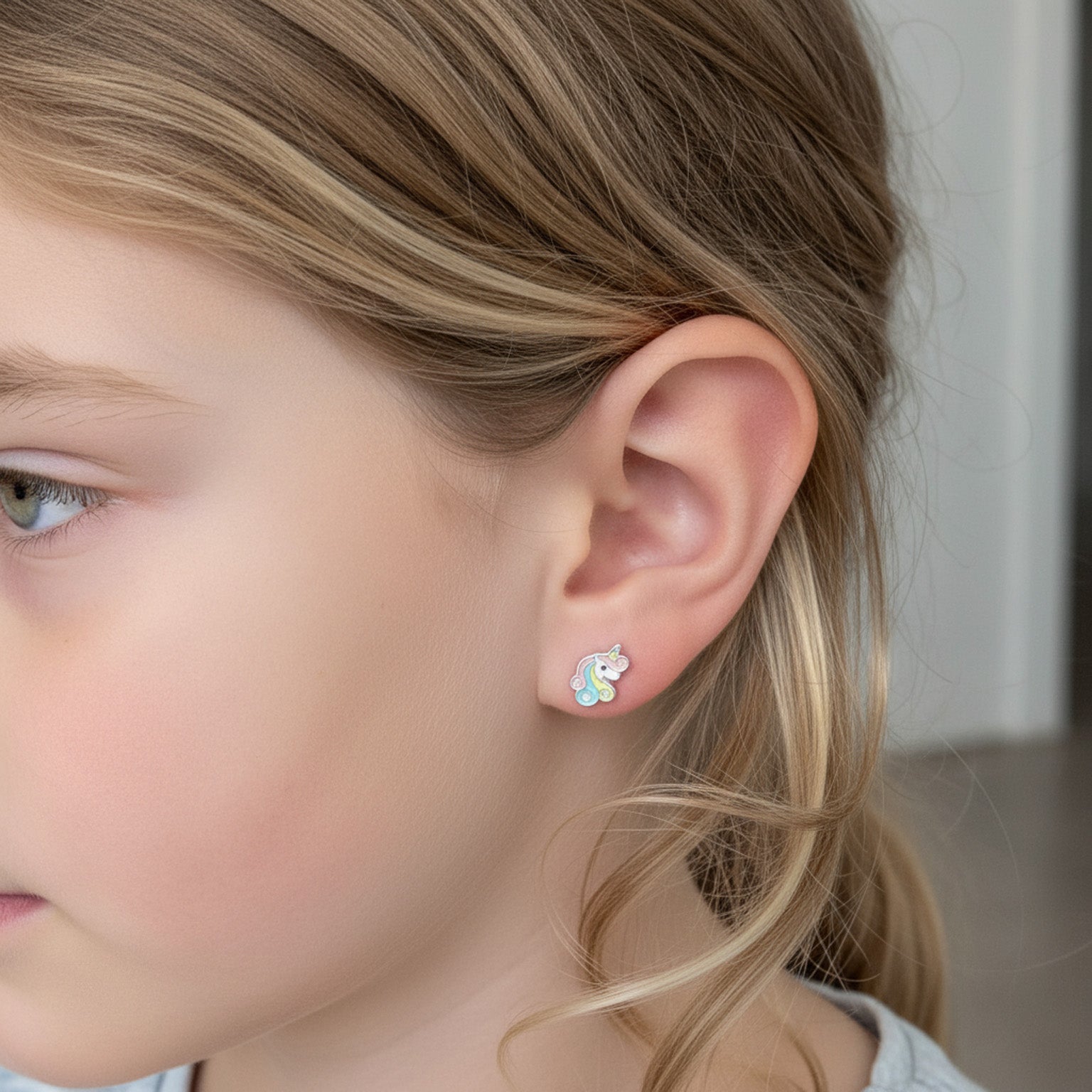 Kids Unicorn Stud Earrings