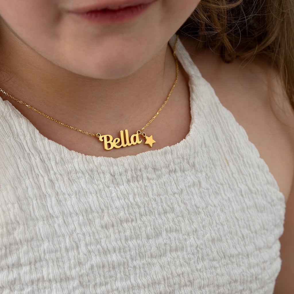 Kids Necklace & Happy Birthday Gift Box Set - Sterling Silver / Style 2