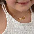 Kids Name Necklace - 18ct Gold / Style 2