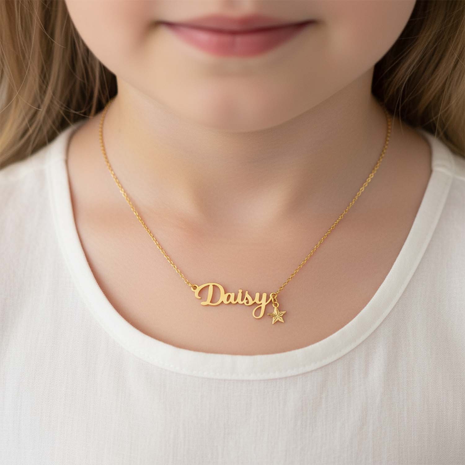 You’re A Star Kids Personalised Name Necklace & Star Charm