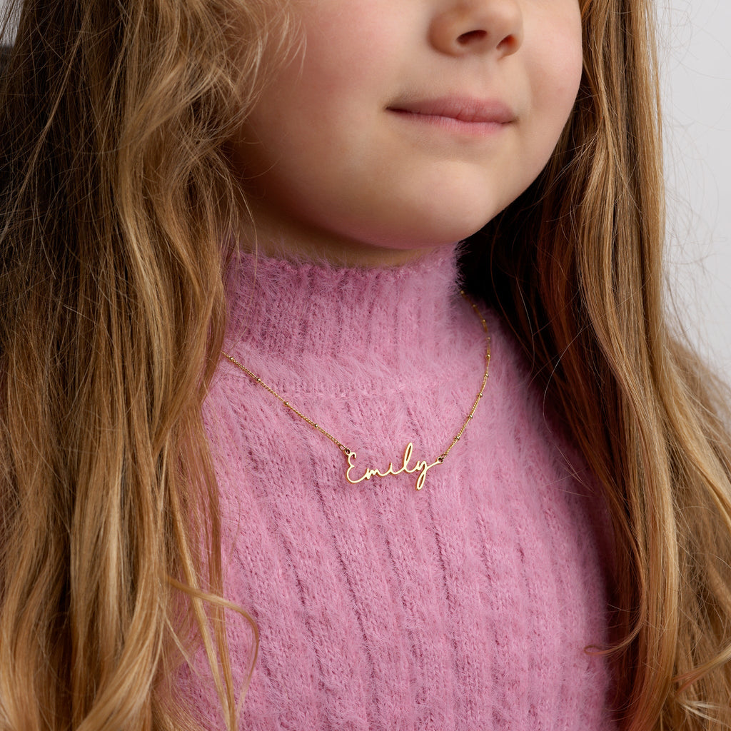 Kids Magical Birthday Name Necklace