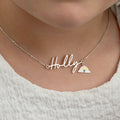 Kids Name Necklace - Solid Silver / Style 1