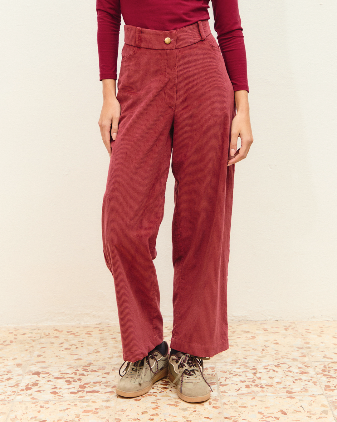 pantalón noa pana marsala ▢