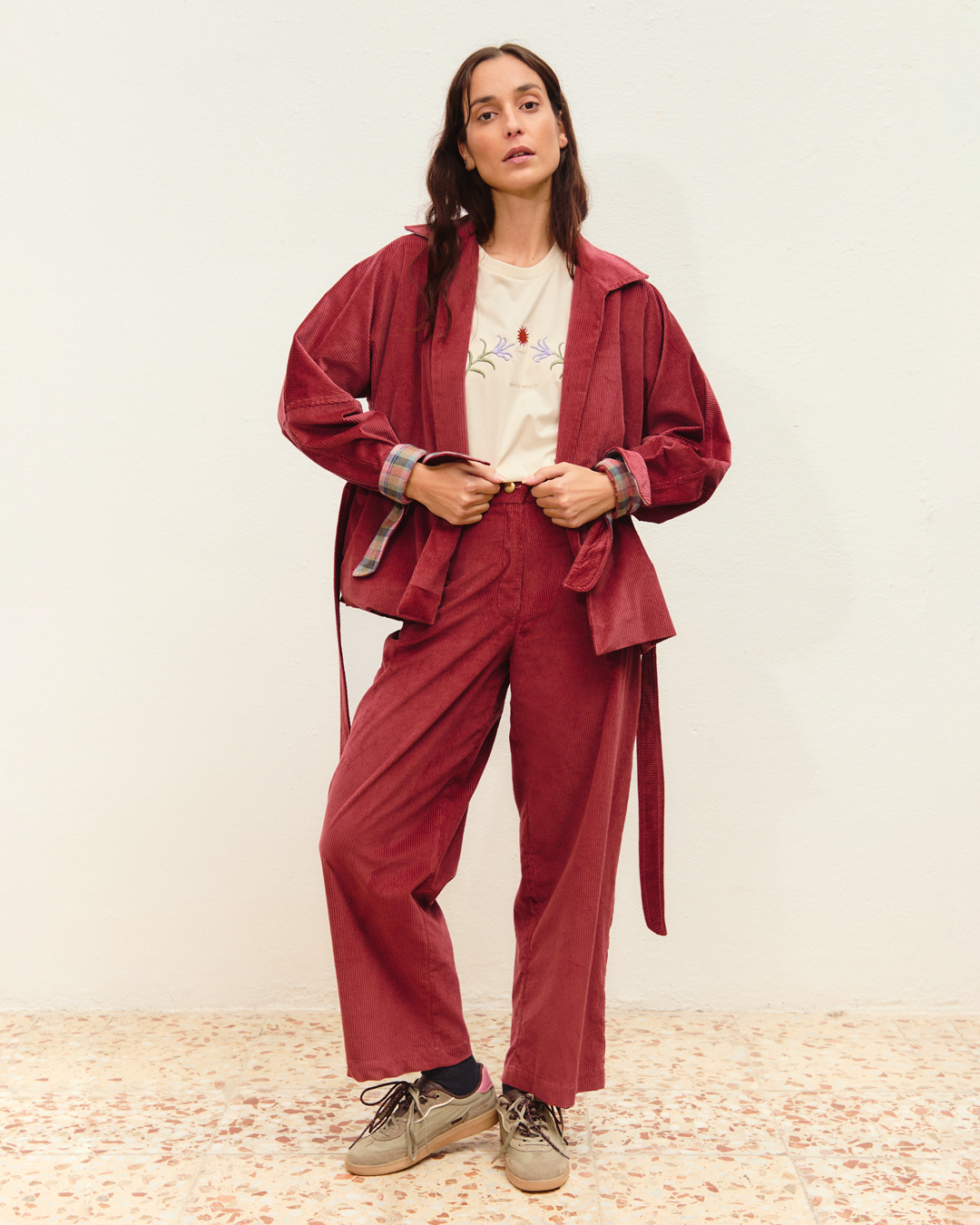 pantalón noa pana marsala ▢