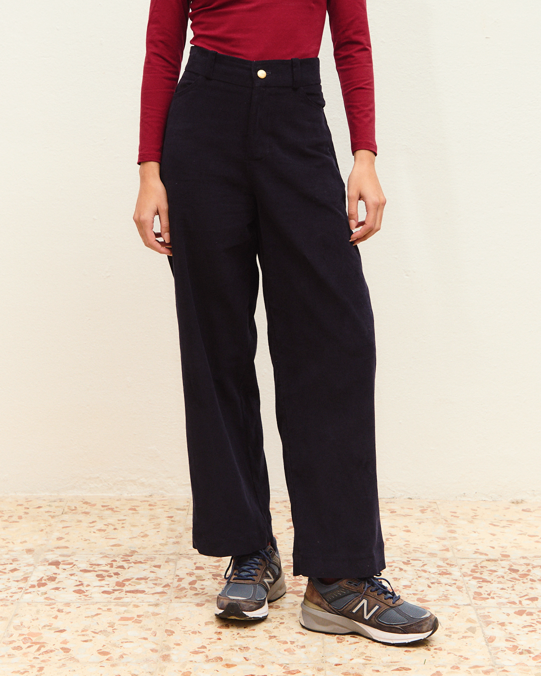 pantalón noa pana navy ▢