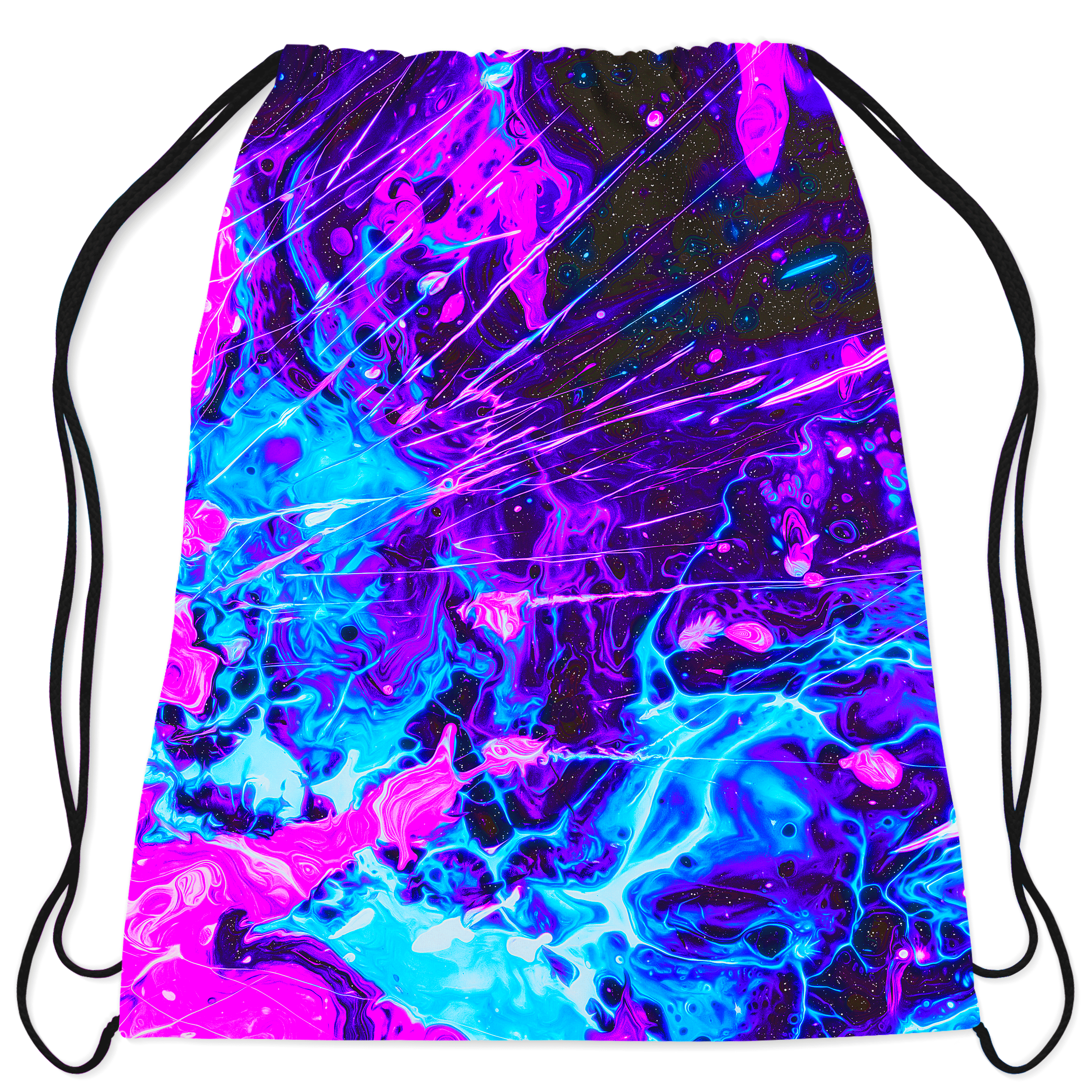 Cosmic Burst Drawstring Bag
