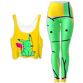 Ditto Pikachu Crop Top and Leggings Combo