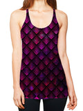 Galactic Dragon Scale Pink Women's Tank