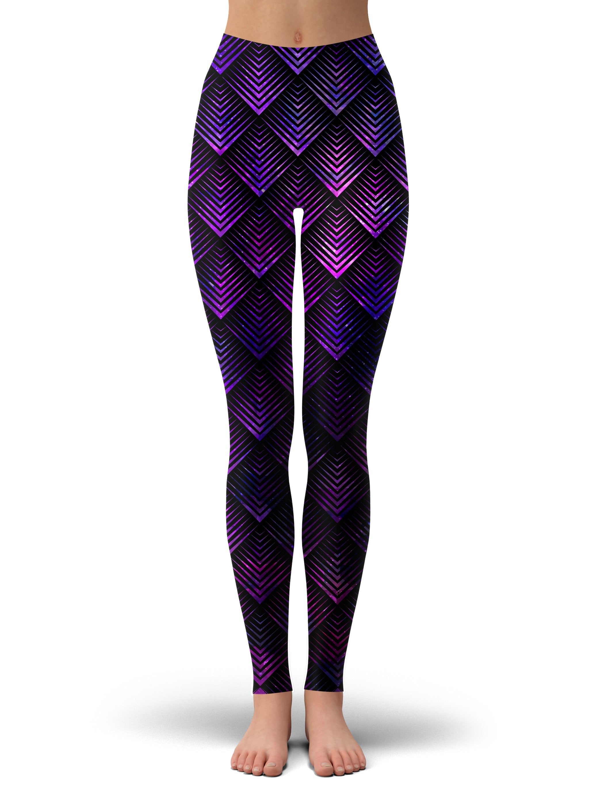 Galactic Dragon Scale Purple Leggings