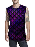 Galactic Dragon Scale Purple Men's Muscle Tank