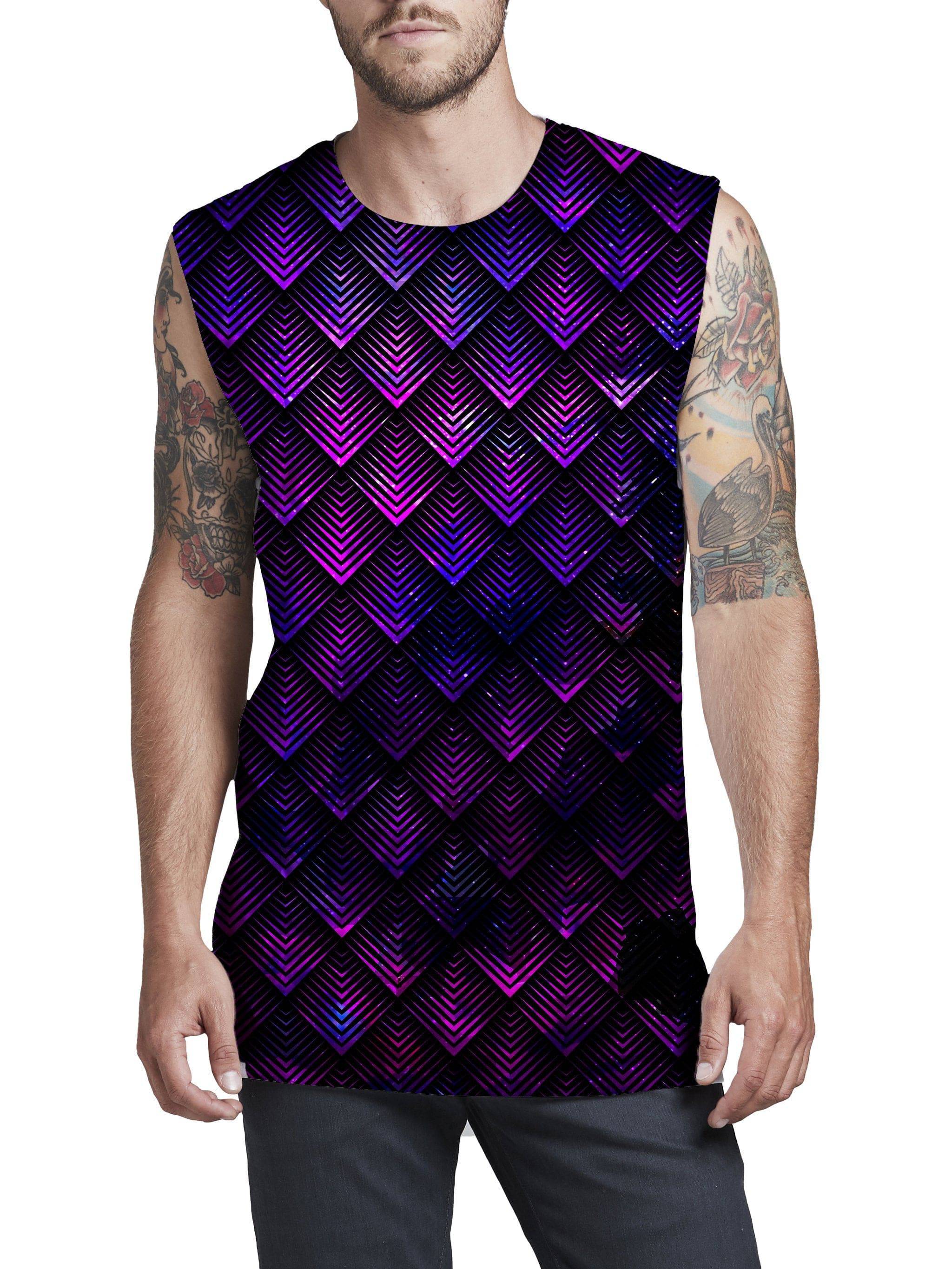 Galactic Dragon Scale Purple Men's Muscle Tank