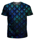 Galactic Dragon Scale Teal Men's T-Shirt