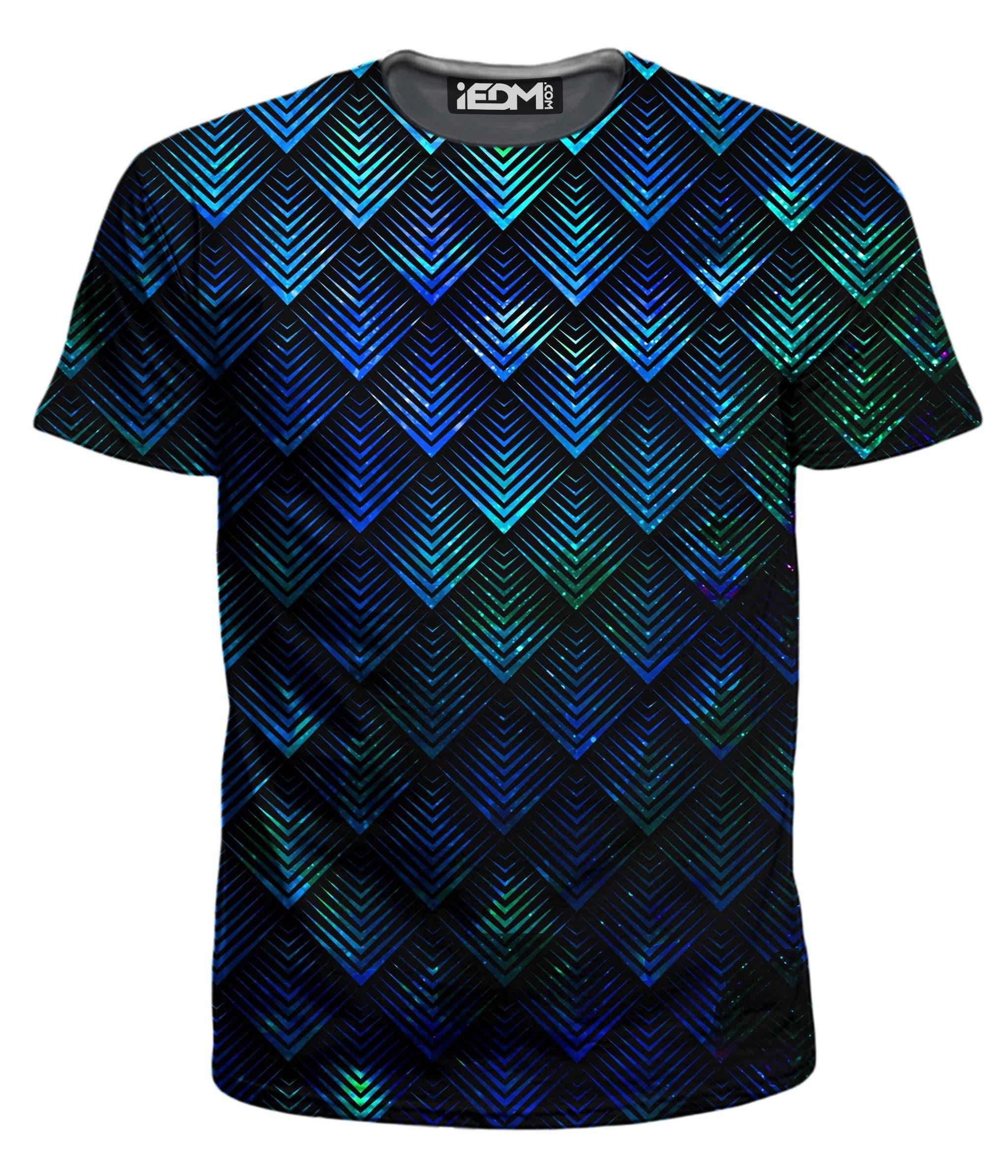 Galactic Dragon Scale Teal Men's T-Shirt