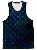 Galactic Dragon Scale Teal Men's Tank