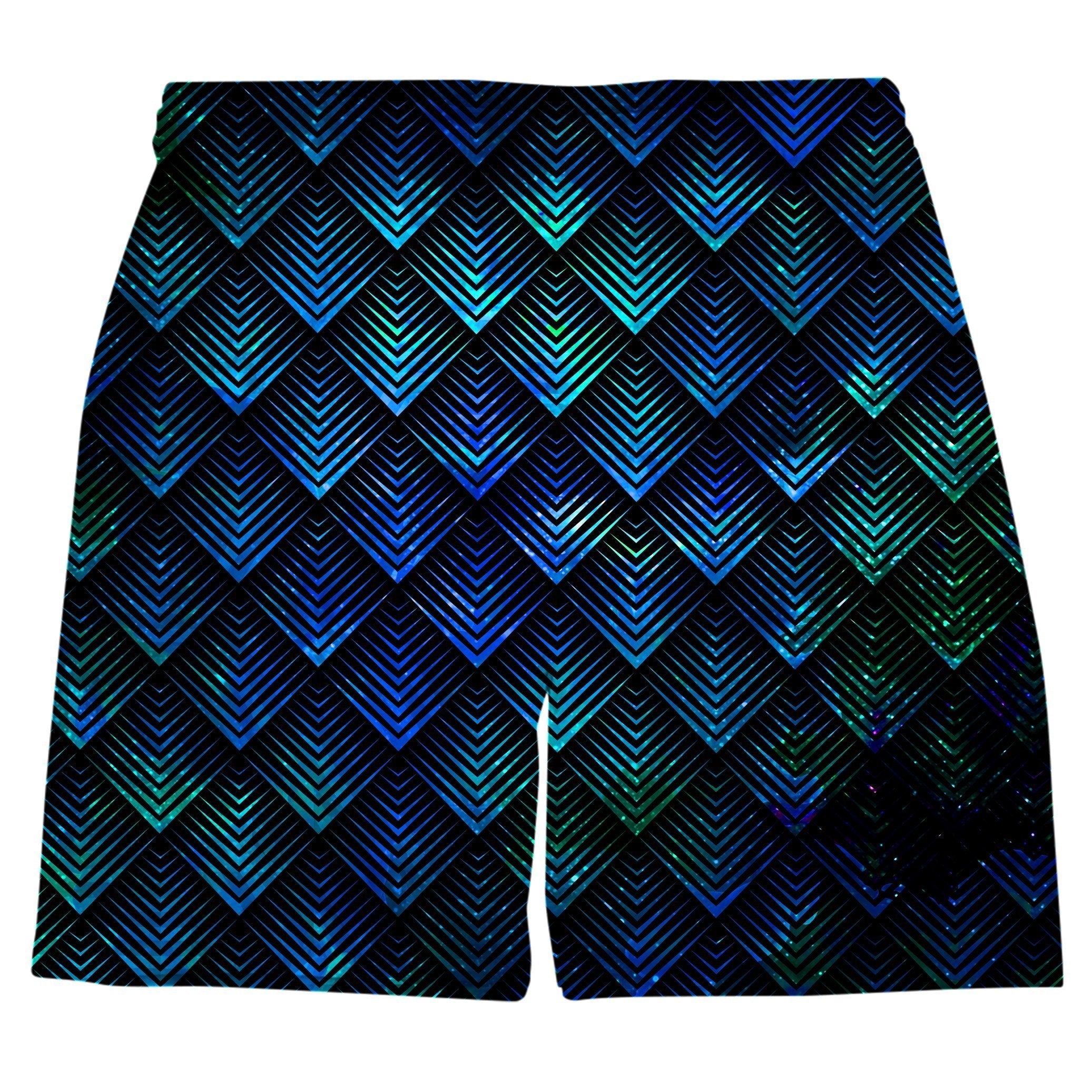 Galactic Dragon Scale Teal Weekend Shorts